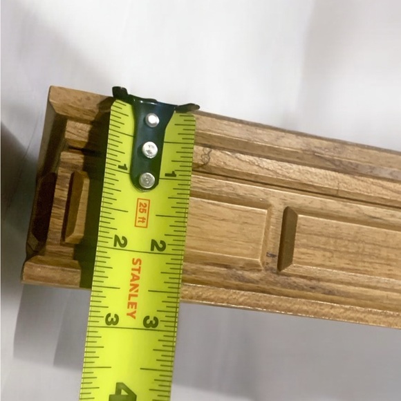 Men’s Vintage Wood Dresser Wallet Jewelry Box - Picture 7 of 8